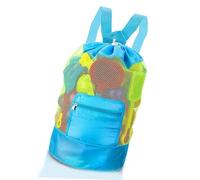 KIMHOME 1-Pack Sandspielzeug Tasche, Large Foldable Mesh Beach Toy Storage Bag, Sand & Water Draining Design for Kids Beach Trips, Pool Days, Outdoor Play, Lightweight & Durable