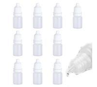 KIMHOME 10Pcs Empty Dropper Bottles, Flexible Squeeze Bottles for Eye Drops, Essential Oils & E-Liquids (5 ml)