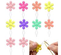 KIMHOME 10Pcs Needle Threader, Automatic Threading Aid Tool Plastic for Hand Sewing, Cross Stitch & Embroidery