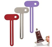KIMHOME 3Pcs Tube Squeezer, Manual Metal Roller Key for Toothpaste, Hand Cream & Cosmetics (Stainless Steel)