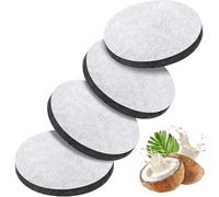 KIMHOME 4 Pack Water Filter - Compatible with Brita Fill & Go Water Filter Bottles, Sport Bottles and Carafes, 5.5CM Activated Carbon Filter Reduces Chlorine, Microparticles & Imp