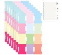 KIMHOME 8 Pack of Sticky Index Tabs, Pastel Coloured Blank Write-On Tabs for Journaling, Bible & Diary Classification, Index Page Markers for Books, Planners, Notebooks and Organising Notes