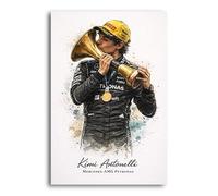 Kimi Antonelli F1 Watercolour Art Print, A4, Formula 1 Wall Art, Gift for Racing Fans