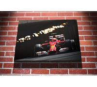 Kimi Raikkonen Ferrari Monaco Grand Prix F1 Racing Gallery Framed Canvas Art Picture Print