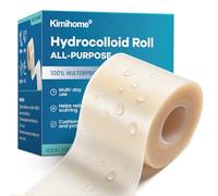 Kimihome Hydrocolloid Roll Gel Bandages - 2.5in*16.4ft Hydrocolloid Bandages Patch with Self-Adhesive - Cut-to-Size, Ultra Absorbent Tape for Blister, Acne Care - First Aid Kit Travel Essential