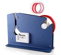 kimilus Steel Tape Bag Sealer with 2 Bag Sealing Tape, Plastic Bag Sealer Poly Bag Sealer for Meat Cake Bread Icing, Heavy Duty Metal Produce Bag Sealing Taper Dispenser