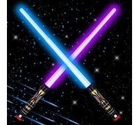 Kimimara Light Saber Kids - 3 Colors Changeable Retractable Lightsaber Sword Toys for Boys Party Favors - Halloween Christmas Stocking Filler Gift Cosplay Dress Up Accessories Costume Weapons