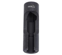 KIMISS 1/2in Drive Fuel Line Socket Spanner, Chrome Vanadium Steel Efficient Removal on Injector Lines EGT Sensors with Bend Pipes (12mm)