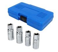 KIMISS 1/2in Drive Socket Stud Screw Extractor Tool Kit with 6-12mm Sleeves - Easy-to-Use Roller Bearing Screw Remover Includes Installation Accessories