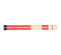 KIMISS 1 Pair, Drum Set Beam Sticks BundledDowel Drumsticks M Maple Msticks Bundled Dowel Performance Percussion Accessories Accessories with Black Rubber Rings (Red)