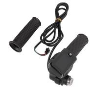 KIMISS 1 Pair Electric Bike Throttle Grip with LCD Screen, Twist Accelerator Handle Grips, Key Knock & Cable, for Enhanced Riding Experience