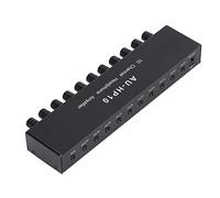 KIMISS 10 Channel Headphone Amplifier Stereo Splitter with Independent Volume Control for Studio,Conference & Stage Use - DC 12V Audio Distributor