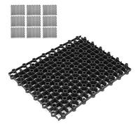 KIMISS 10 Pcs Aquarium, Fish Multifunction Isolation Grid Divider Tray Se Ion Dividers Board Bottom Filter Plate for Keep Different From The Fight and e Black (Black)