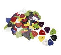 KIMISS 100pcs Assorted Guitar Picks for Ukulele & Electric Guitars - Various Thickness & Colors - Ideal Accessories for All Musicians