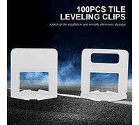 KIMISS 100pcs Tile Leveling Clips Spacers for Consistent Gaps - Tiling Tool for Floors & Walls (Width 1.0mm)