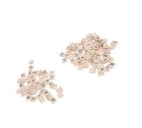 KIMISS 100Pcs Wood Letter Tiles - Clear Printed Wooden Spelling Tiles for Crafts, E Onal Activities, and DIY Projects