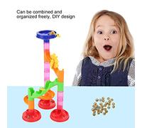 KIMISS 105pcs Plastic Pathway Brick Toy Set with Rolling Balls - Building Toys for to Enhance Motor Skills and Observation (29PCS (678-1))