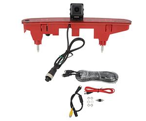 KIMISS 1080P Fisheye Lens Vehicle Brake Light Rear View Camera Replacement for Citroen Berlingo 2008-2016-170° Wide Angle High Mount Stop Light Reverse Camera Compatible for Peugeot