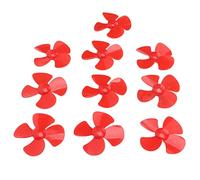 KIMISS 10Pcs 80mm 4 Blades Propeller Plastic Rotating Toy Model Accessories with 2mm Hole XR-149 High Performance for Toy Accessories (Red)