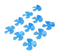 KIMISS 10Pcs 80mm 4 Blades Propeller Plastic Rotating Toy Model Accessories with 2mm Hole XR-149 High Performance for Toy Accessories (Blue)