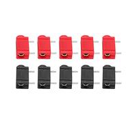KIMISS 10Pcs PCB Banana Socket Connectors - 4mm -Resistant, High Conductivity Panel Socket for Test Equipment
