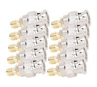 KIMISS 10Pcs SMA Female to BNC Male RF Coaxial Adapter Cable Connectors for GPS, WiFi, Antennas, and More - Industrial Grade Conversion Kit