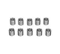 KIMISS 10pcs Thread Reducers, M10x1.5 Male to M8x1.25 Female Thread Reducer Adapter with Threaded Conversion, for Automotive Modification Projects