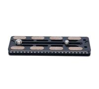 KIMISS 110MM Quick Release Plate Aluminum Tripod Mount with 1/4 3/8 Inch Screws for DSLR