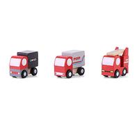 KIMISS 12 Pack Wooden, Vehicle Set Baby Kid Cartoon Toy Car 12Pcs/Set Early Learning Cars & Race E Onal Traffic Toys Children Boys Kids Child Party Favors Educational
