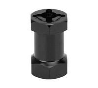 KIMISS 12mm Wheel Hex Drive Adapter Extension | 4PCS Aluminium Alloy 20mm Connector for 1/10 RC Drift Car Gy Truggy Truck Parts | Versatile Fit for RC Crawler (Black)