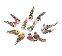 KIMISS 12Pcs Simulation Foam Bird Decor for Home Garden Plant Decoration with Clip Fixing - Colorful Creations for Events