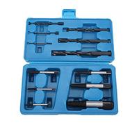 KIMISS 12Pcs Steel Screw Extractors and Drill Bits Set - Heavy Duty Broken Screw Remover for Wood and Metal, Includes Various Sizes for Versatile Use