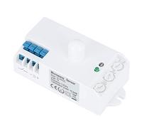 KIMISS 12V Microwave Sensor 5.8GHz Human Induction Switch, Active Motion Detector, 12-24V DC, Relay Switch, ABS Material, Automatic Operation, Plunger Actuator