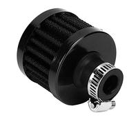 KIMISS 13mm Car Air Filter Crankcase Filter Crankcase Air Filter Crankcase Breather Filter Motorbike 0.5in Universal Mini Air Intake Filter Vent Crankcase Breather Car Accessory (Black)