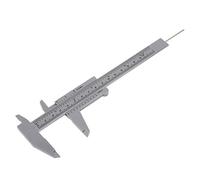 KIMISS 150mm Double Rule Scale, Plastic Material (Gray)