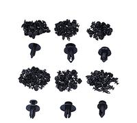 KIMISS 190pcs Auto Fasteners Clips - 6 Mixed Sizes for Car Body, Fender, Hood & Dash Panel Repair - Premium ABS Push Rivets for Bumper & Panel Retention