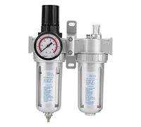 KIMISS 1pc Air Compressor Moisture Trap & Oil Water Filter with Pressure Regulator Lubricator Tool for Efficient Compressed Air Management