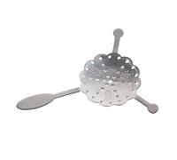 KIMISS 1x Stainless Steel Absinthe Spoon Wormwood Cocktail Drinking Filter Bar Tool #1-304 Anti-Rust Design for Traditional 19th Century Mixing (Plum Absinth Spoon)