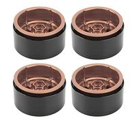 KIMISS 2.2in RC Crawler Wheel Hubs - 4 PCS Aluminum Alloy Hub for 1/10 RC Simulation Vehicles, High Performance Replacement Components (Copper)