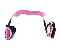KIMISS 2.5M Anti Lost Wrist Link, Safety Harnesses 2 5M Kids Baby Leash with Key Elastic Walking Wristband for Outdoor Activities Shopping Pink Lock Child Toddler Harness (Rosy)