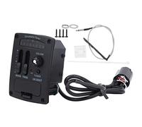 KIMISS 2-Band EQ Pickup for Ukulele with LED Tuner & Amplifier - Versatile Musical Instrument Accessory for Enhanced Sound Control