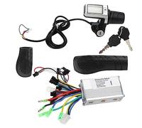 KIMISS 2 in 1 Electric Bicycle Electric Scooter Controller with LCD Split Meter, Throttle Grip Set for 36V-84V E-Bikes & Scooters