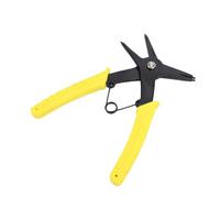 KIMISS 2 in 1 Snap Ring Pliers High Carbon Steel Internal and External Circlip Pliers Dual Purpose Jaw Non Slip Grip for Automotive Motorcycle Brake Caliper Repair