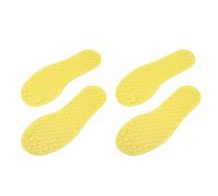 KIMISS 2 Pair Non-Slip Foot Shaped Floor Markers - PVC E Onal Footprint Markers for Toddlers & Classroom Activities, Ideal for Coordination & Movement in Preschool and Kindergarten (Yellow)