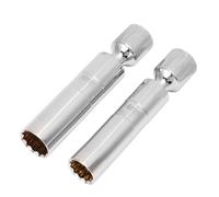 KIMISS 2 Pcs 3/8in Swivel Magnetic Spark Plug Socket Removal Tool for, - 14mm & 16mm Size with 360° Swivel Bility