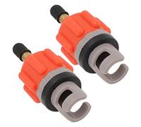 KIMISS 2 PCS Air Pump Inflation Adapter for Paddle Boards, Kayaks & Inflatable Boats - Valve Connector for Portable Air Compression (Orange)