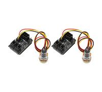 KIMISS 2 Pcs PC, 4 Pin Fan Adapter PWM Case 4 Pin Fan Controller 3 Potentiometer Cooling Hub 8 Way Splitter 12V Speed