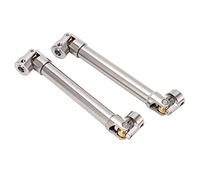 KIMISS 2 Pcs RC Drive Shaft Stainless Steel M4 for 1/10 RC Crawler for for Axial SCX10 II High Performance (113mm)