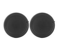 KIMISS 2 Pieces Black Universal DSLR Camera Lens Cover Rear Cap Hard Plastic Protective for Z6 Z7 and Z Mount Cameras