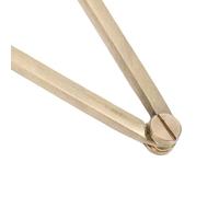 KIMISS 200mm Brass Navigation Divider IMPA371013 Marine Chart Drawing Tool Nautical Two Leg Divider for Sea Navigation Mapping